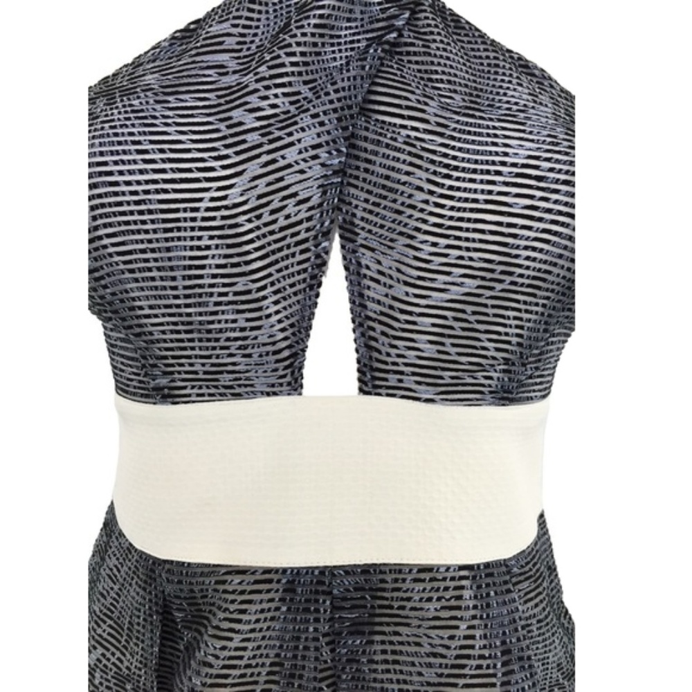 BUFFALO Black, Silver, Blue & White Halter Dress - Picture 3 of 3